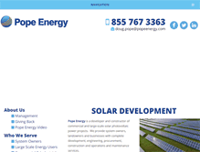 Tablet Screenshot of popeenergy.com